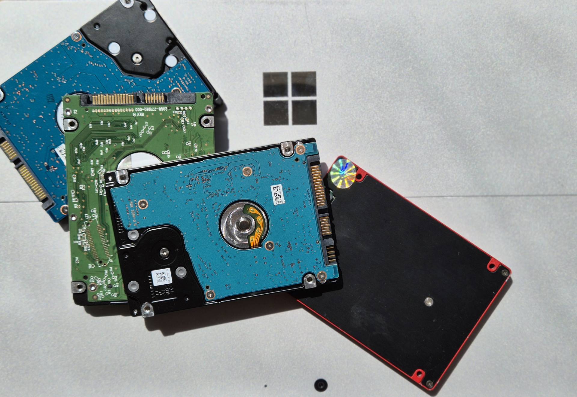 Disk drive background photo
